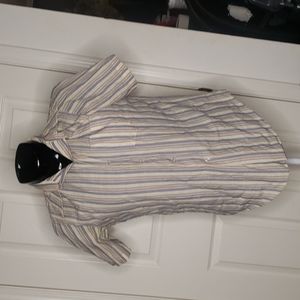 🤯3/$12 Park Ave Vintage 1960s 1970s Button Down Shirt Size Medium